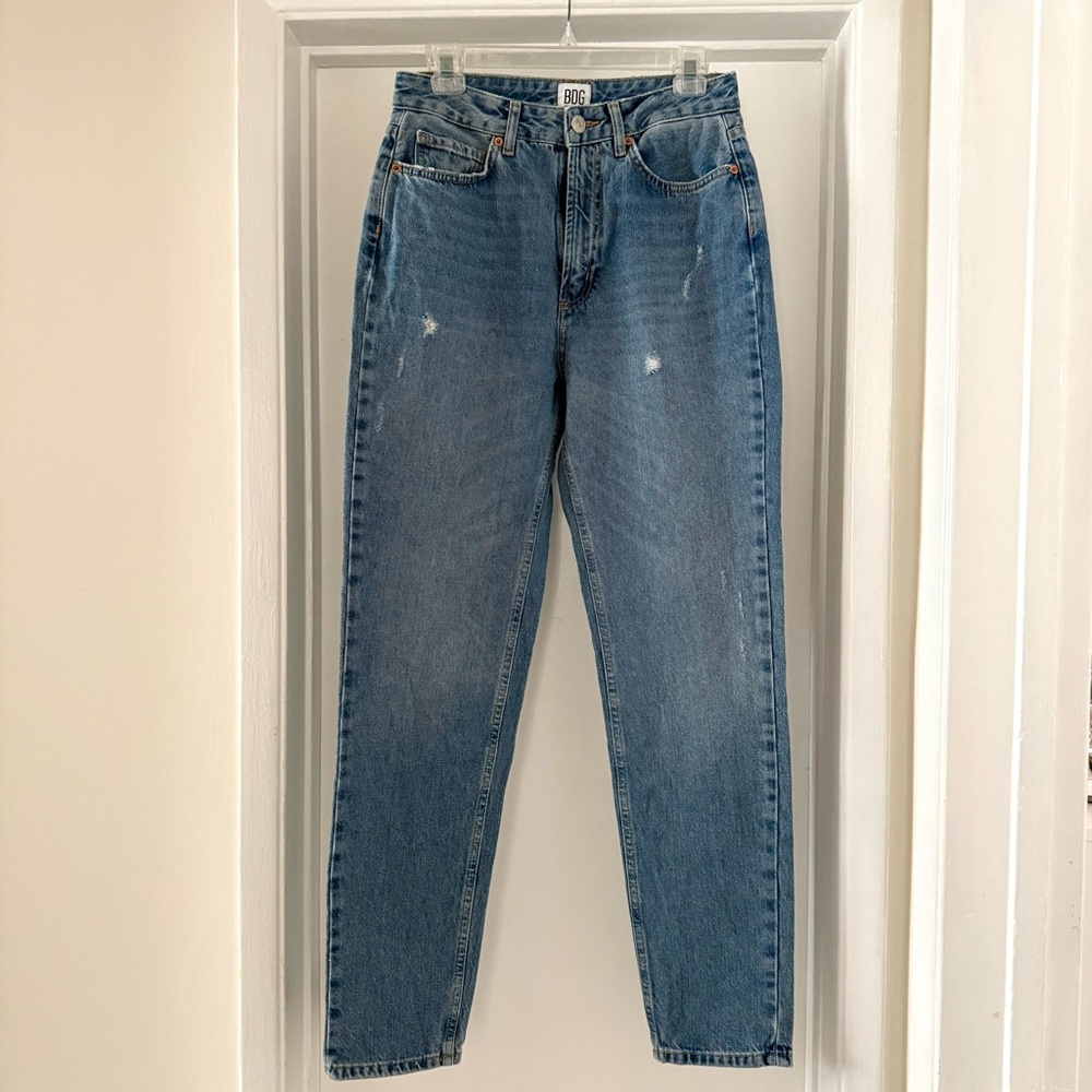 Urban Outfitters BDG Mom Jean - Tinted Denim - High Waisted High Rise Jeans